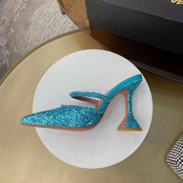 

slippers 2021 women pumps high heels genuine leather dress party shoes woman mixed color ladies, Black