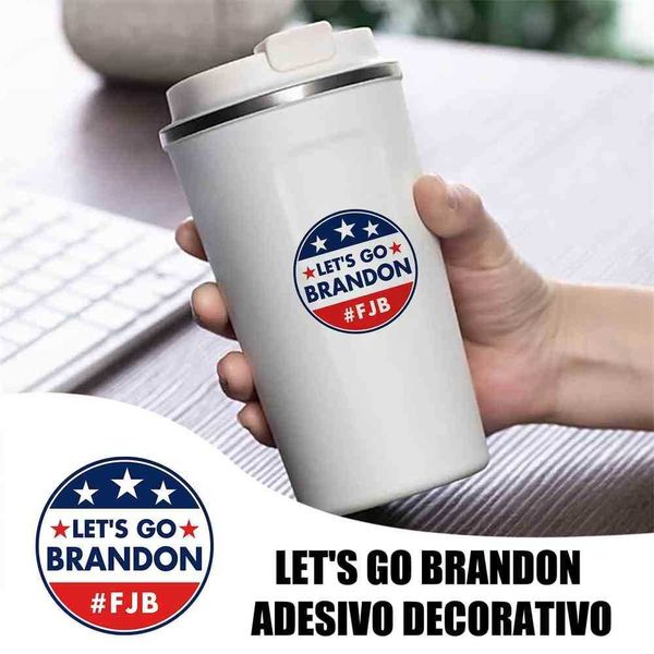 Let's Go Brandon Adesivo FJB Windows Adesivi per tazze d'acqua Stick Computer Adesivi per cellulari Scatole regalo Tag Decorazioni per feste Vendita G01MCTB