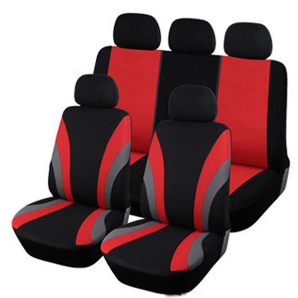 

car seat covers kbkmcy 9 pcs/set set front rear protector cover for daewoo lanos interior accessories