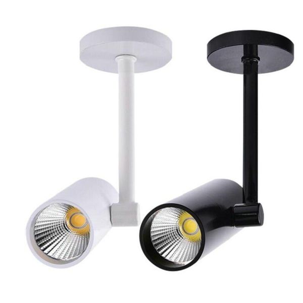 

wholesale retail 12w 15w cob led track light spot wall lamp spotlight tracking ac110v/240v noverty 8pcs/lot lights