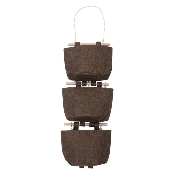 

storage boxes & bins 1 set wall integrated bags connected hanging baskets artistic pouch sundries organizer for home shop coffee