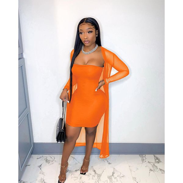 

street stitching womens net yarn perspective fashion two-piece suit fashion loose comfortable, Black;gray