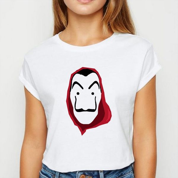 

fashion la casa de and men t shirts women papel ulzzang simple printing graphic summer shirt harajuku young ladies round, White;black