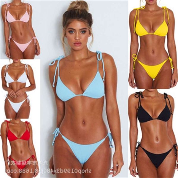 

ms swimsuit 6-color pit strap women's swimsuit bikini, White;black