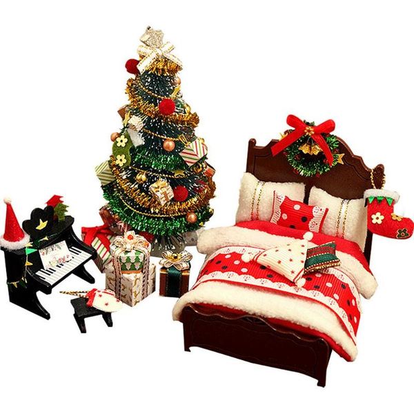 

christmas decorations diy furniture lovely handmade model toy doll house wooden dollhouse toys birthday gifts gift