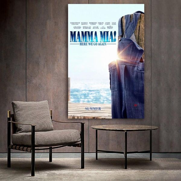 

paintings mamma mia here we go again film poster decorative painting canvas wall art living room posters bedroom