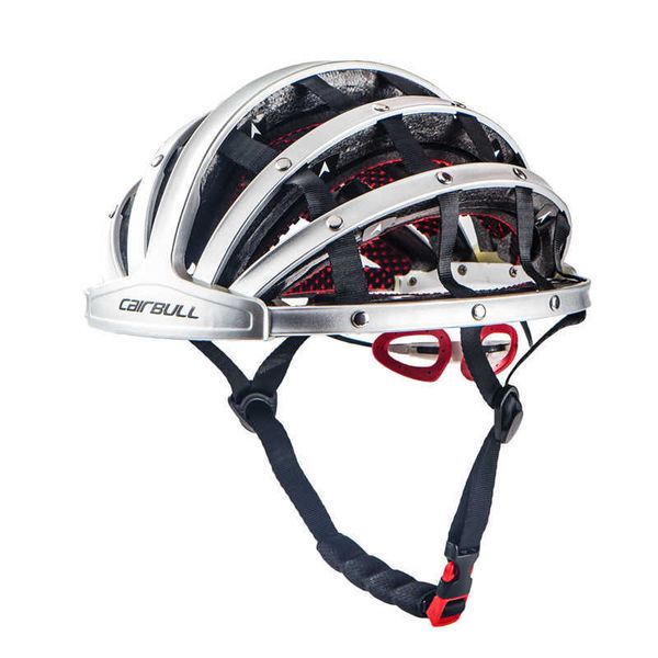 CAIRBULL Casco pieghevole da uomo Casco da bicicletta leggero portatile di sicurezza City Sports Leisure Bike Ciclismo Casco da donna 56-62CM Q0630