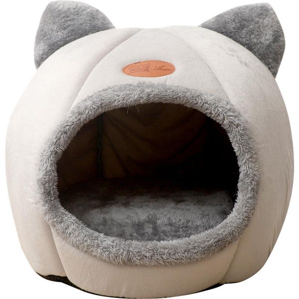 

dog kennel keep warm in winter all seasons universal pet bed cat house closed teddy tent removable and washable beds & furniture