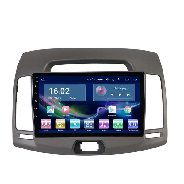 Lettore video multimediale per autoradio di navigazione GPS per Hyundai ELANTRA COREA 2007-2011 Android 10