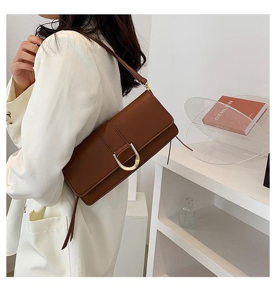 

spring autumn ladies long flap bag office lady shoulder hand bags