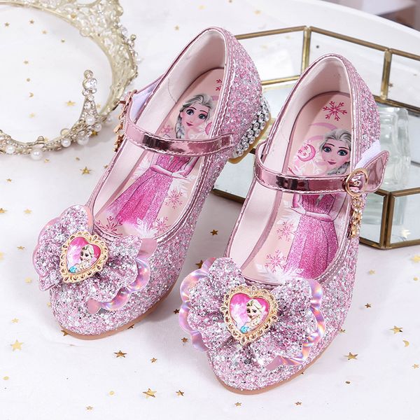 

autumn new girls shoes 2021 new bow princess shoes ice and snow odd women's shoes magic stickers factory direct sales, Black;red