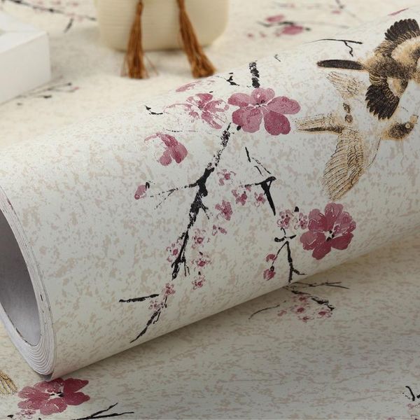 

thicken watercolor peony floral peel and stick wallpaper removable multi-color self adhesive contact paper decorative wallpapers