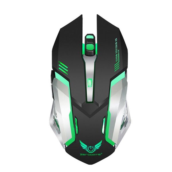 

mice wireless rechargeable mouse gamer usb 2400dpi computer led backlit ergonomic gaming mause for lappc