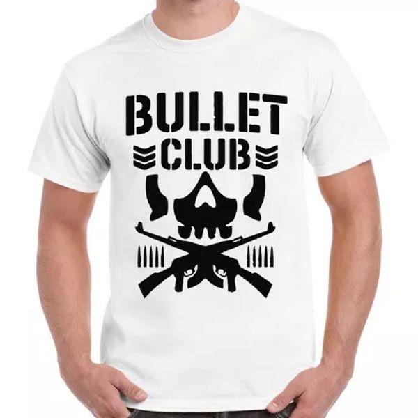 

bullet club pro wrestling logo cool gift retro t shirt 2336, White;black