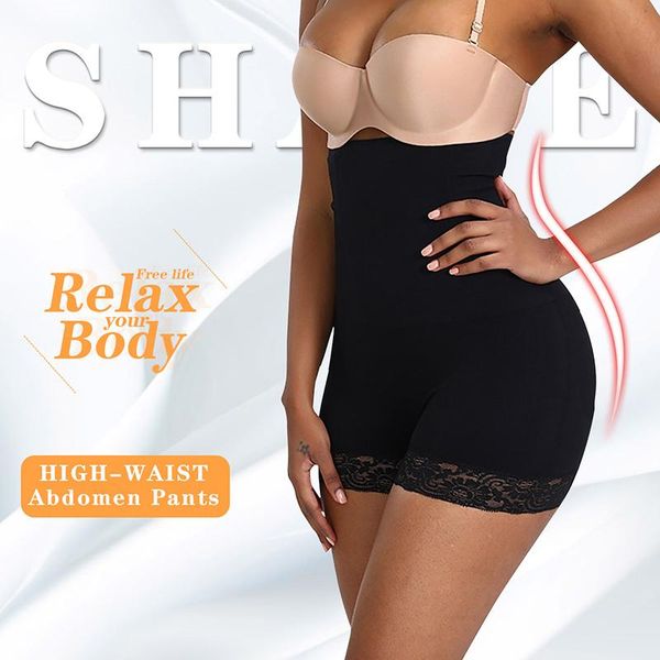 

women's shapers seamless waste trainer shapewear for women tummy control panties postpartum girdles body shorts thigh trimmer bulift, Black;white