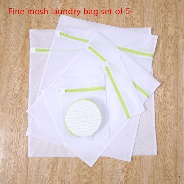 

laundry bags green 1pcs/sets washing bag zippered fine mesh underwear bra hosiery clothing thickening 3 size wash