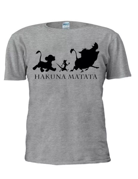 

hakuna matata t shirt tee lion king men women tshirt gift m651, White;black