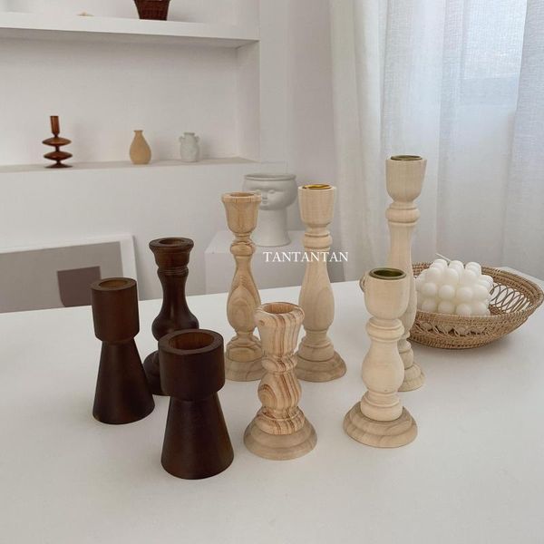 

candle holders wooden decoration candlestick