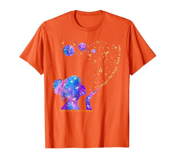 

galaxy spread the hope find childhood t-shirt, White;black