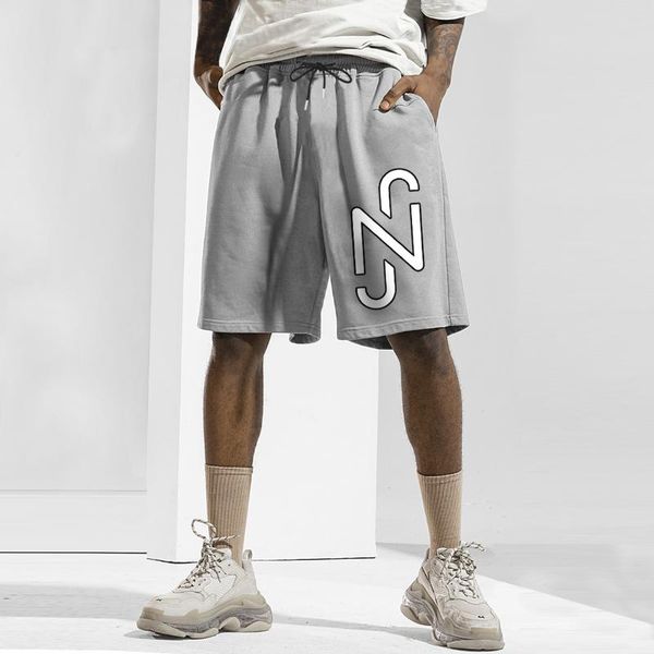 

men's shorts neymar summer running sport male printing pattern drawstring breathable comfortable, White;black