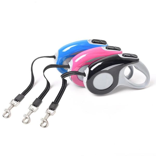 

dog collars & leashes 3m/5m automatic retractable leash flexible dogs cat walking rope for small medium pet products