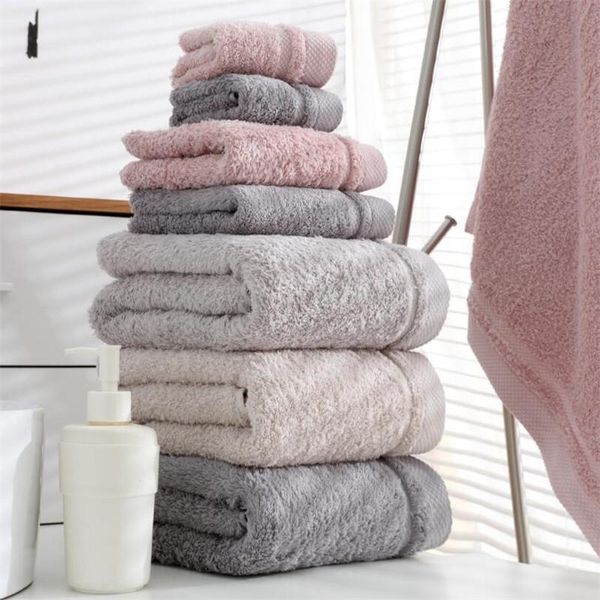 

super thick combed cotton hand towel 500gsm plus solid el bath set soft face