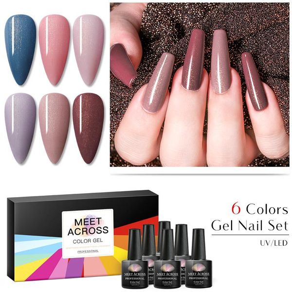 

nail art kits meet across glitter gel polish holographic sequins long lasting uv lacquer soak off shimmer varnish