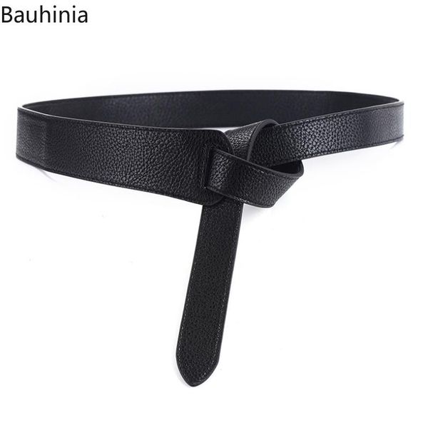 

belts bauhinia 2021 est 115cm pu material ladies' cummerbunds fashion all-match dress with wide belt, Black;brown