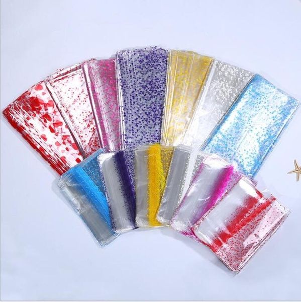 

gift wrap 100pcs transparent opp plastic bag for dolls toy packaging small heart party candy fruit basket 18x25cm/20x30cm