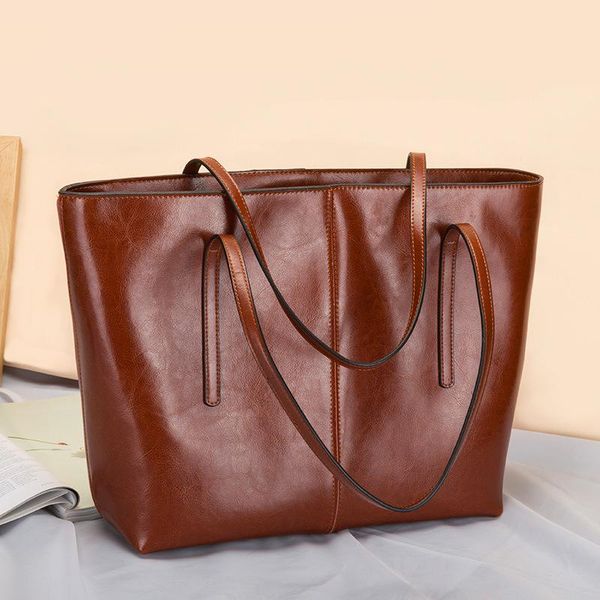 

evening bags women's handbags large-capacity shoulder fashion commuter tote leather