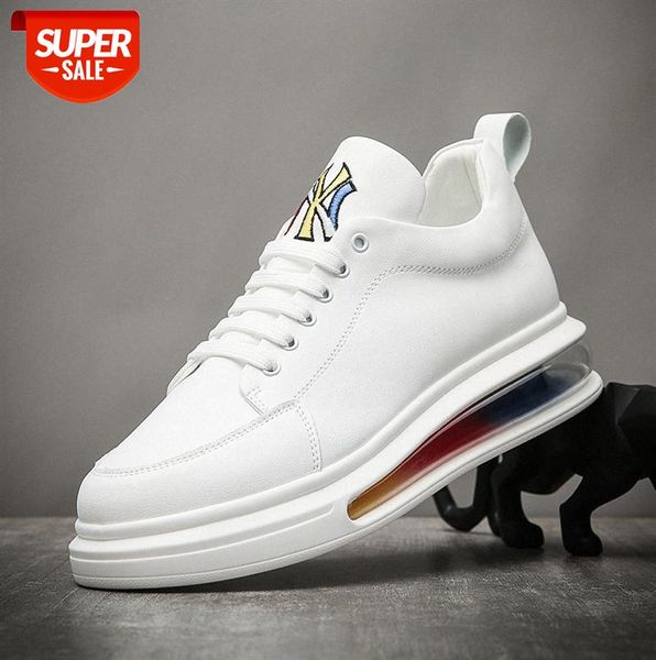 

air cushion men's shoes, white korean green ny casual shoes #jz3t