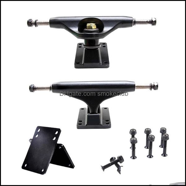 Skateboarding Action Sports Outdoors Polegadas Easy Install Gasket Ponte independente ao ar livre Liga de alumínio Reduzir Double Rocker Choque