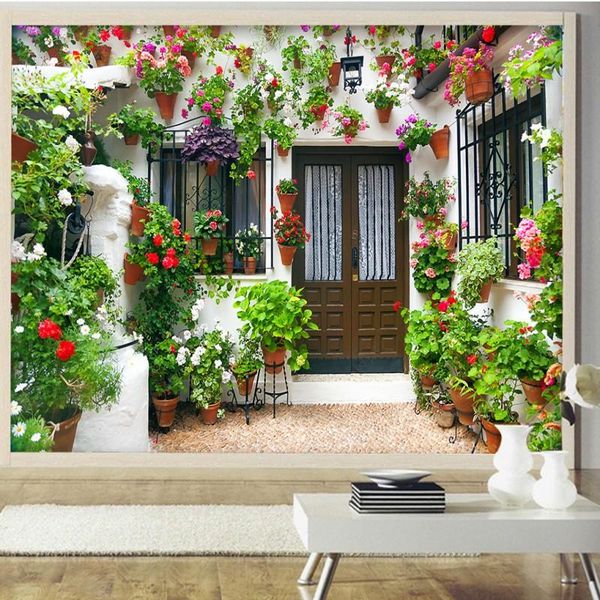 

wallpapers drop po wallpaper custom private garden 3d stereo wall living room restaurant cafe mural home decoration