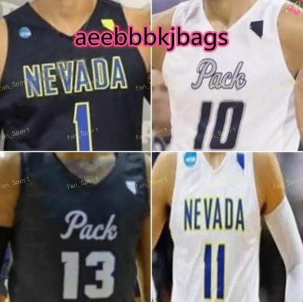 

ncaa college nevada wolf pack basketball jersey 24 caroline 40 vincent lee 42 k.j. hymes 54 zach wurm custom stitched dff, Black