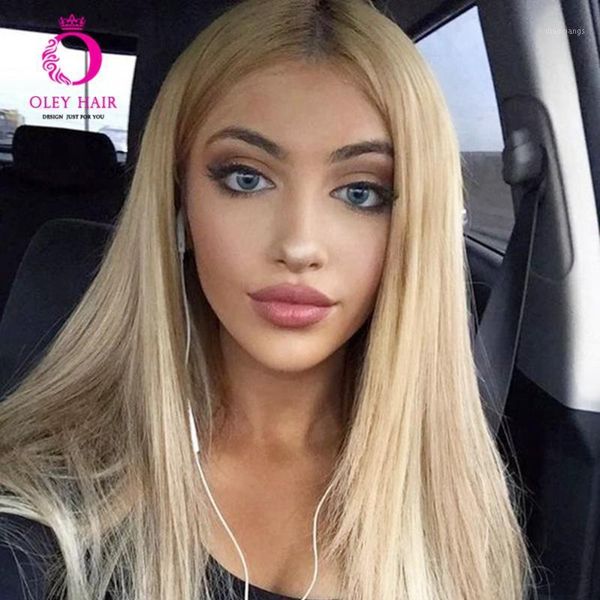 

hair blond highlight color wavy synthetic lace front wig heat resistant side-part for black women1