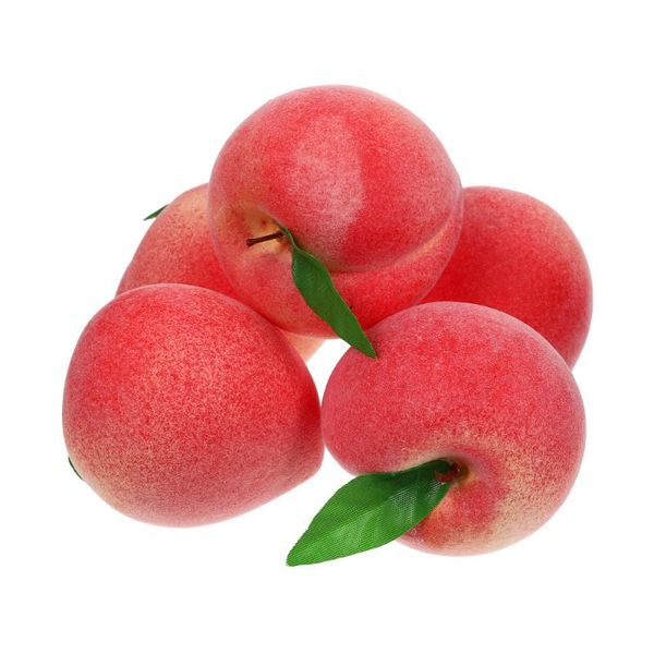 

party decoration 5 pcs simulated peach fruit model ornaments vivid pography props