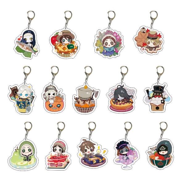 

keychains game identity v acrylic anime keychain survivors and hunters 14 characters choose for bag key pendant gift collect use, Silver