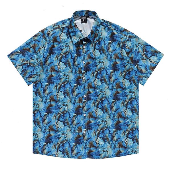 

chaopai t shirt hawaiian printed sleeve for lovers, White;black