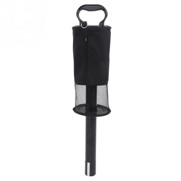 

golf training aids portable ball picker pick-up zippered oxford retriever pocket storage bag scooping device