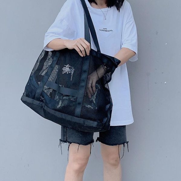 

evening bags fashion women shopping bag mesh shoulder for ladies summer beach