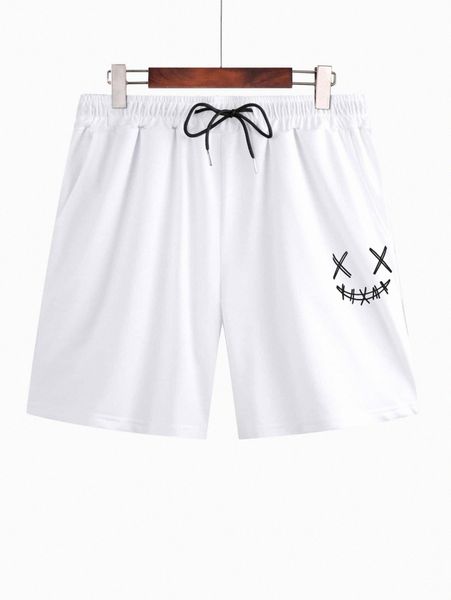 

romwe guys cartoon graphic shorts u7zn#, Black