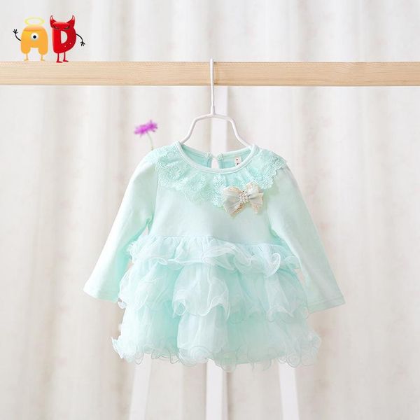 

4-24m beautiful baby girls dress summer style quality cake lap cotton clothes vestido infantil girl's dresses, Red;yellow