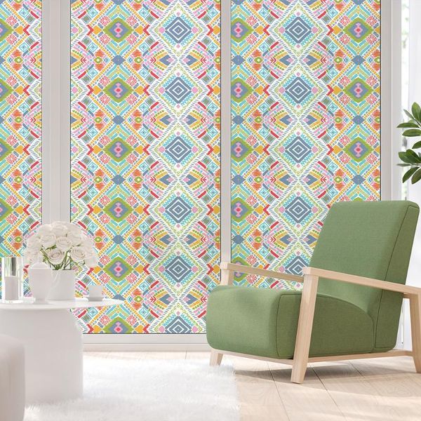 

window stickers modern stained film privacy opaque reduce uv static installation without glue suitable for living room bedroom bathroom