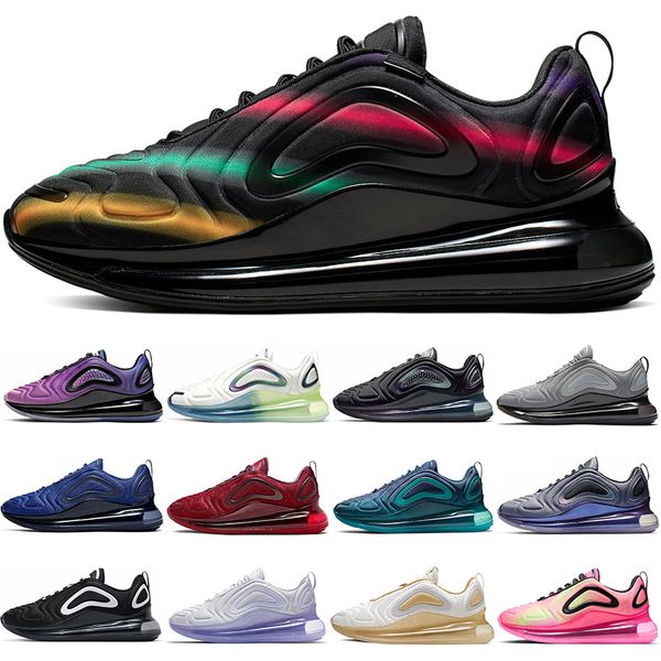 

ing mens womens 720 running shoes sports sneakers volt university red blue total eclipse sunset sunrise rainbow pale vanilla oxygen purple t, White;red