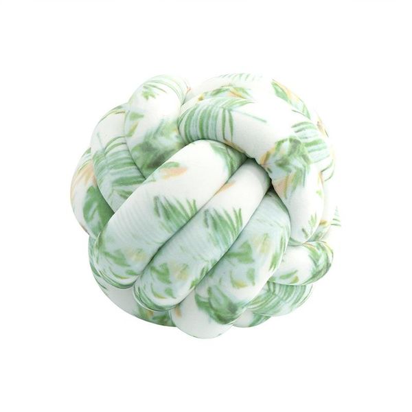 

selling nordic style hand-woven three-strand ball pillow car sofa children's room decorative baby crib bedding set pillows