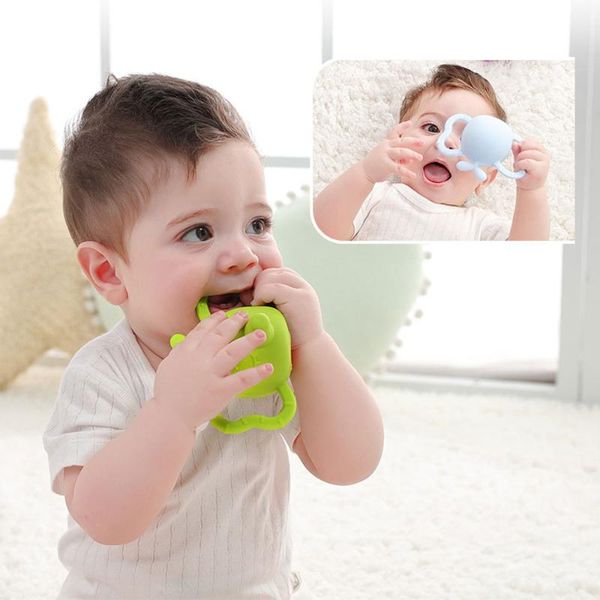 

pacifiers# baby teething toys mother supplies innovative three-dimensional teether bite molar rod -grade silica gel bar