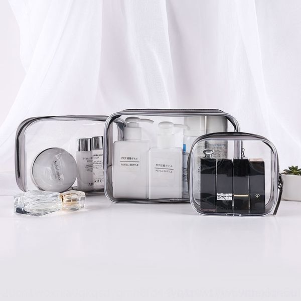 

d4R pvc cosmetic transparent travel storage skin care storage bags bathroom wash lazy convenient wash bag