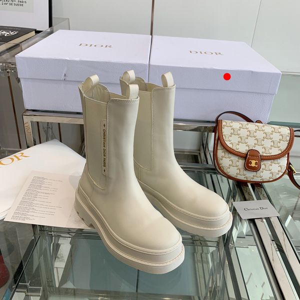 

luxury designer leather and nylon fabric ankle boots fashion biker australia booties women winter platform sneakers size eur 35-40(with box), Black