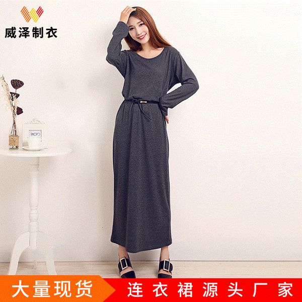 

luxury casual drs long sleeve slim drs in autumn and winter of 2021, Black;gray