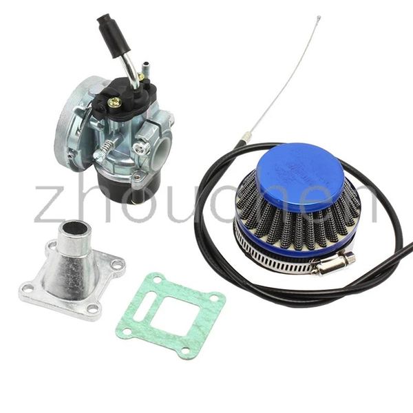 

motorcycle fuel system atv 49cc performance 19mm carburetor air filter main assembly for 2 stroke 47cc 49 cc mini pocket bike